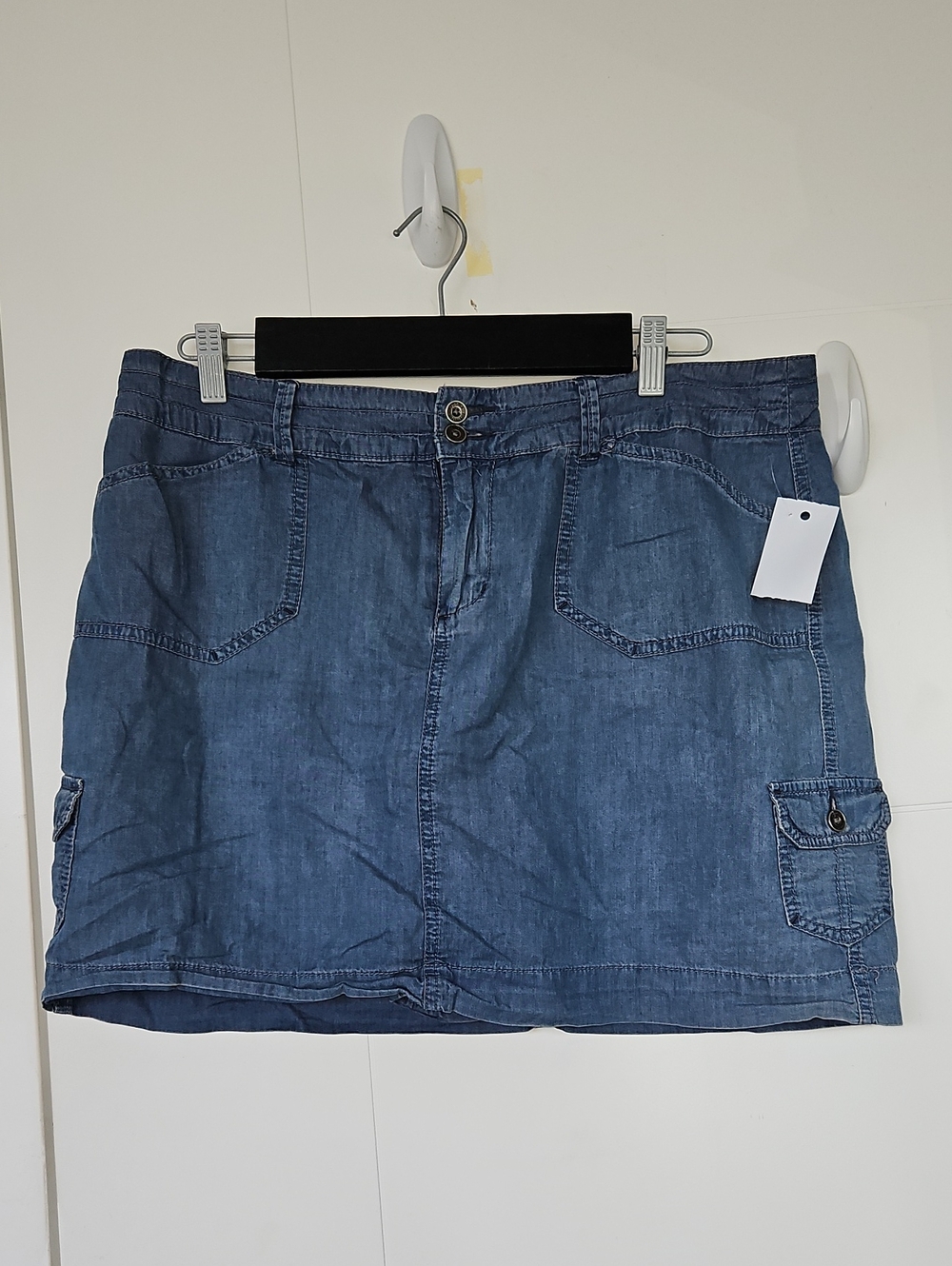 Sonoma Denim Cargo Mini Skort - Blue